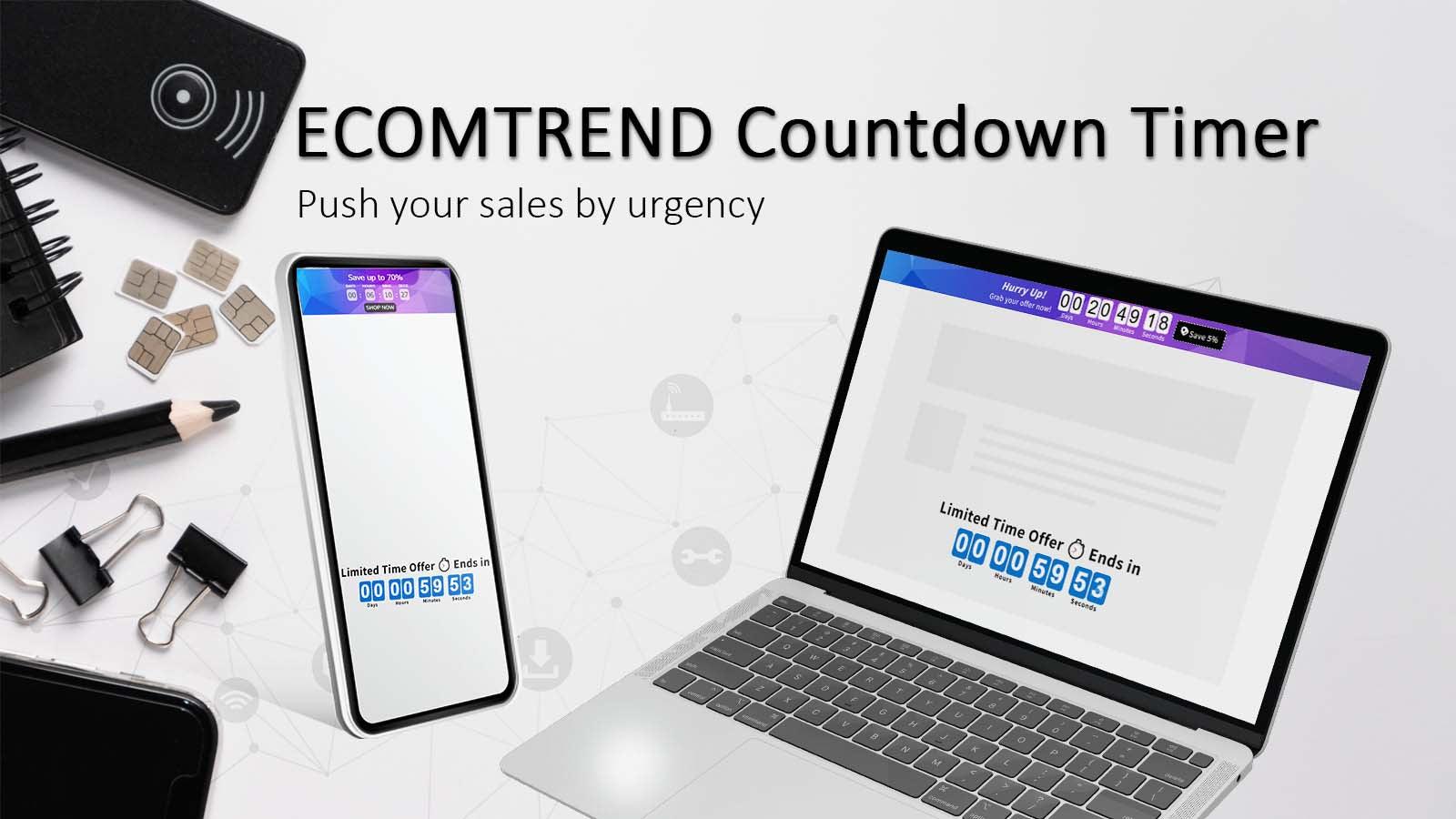 ECOMTREND Countdown Timer shopify app cover image
