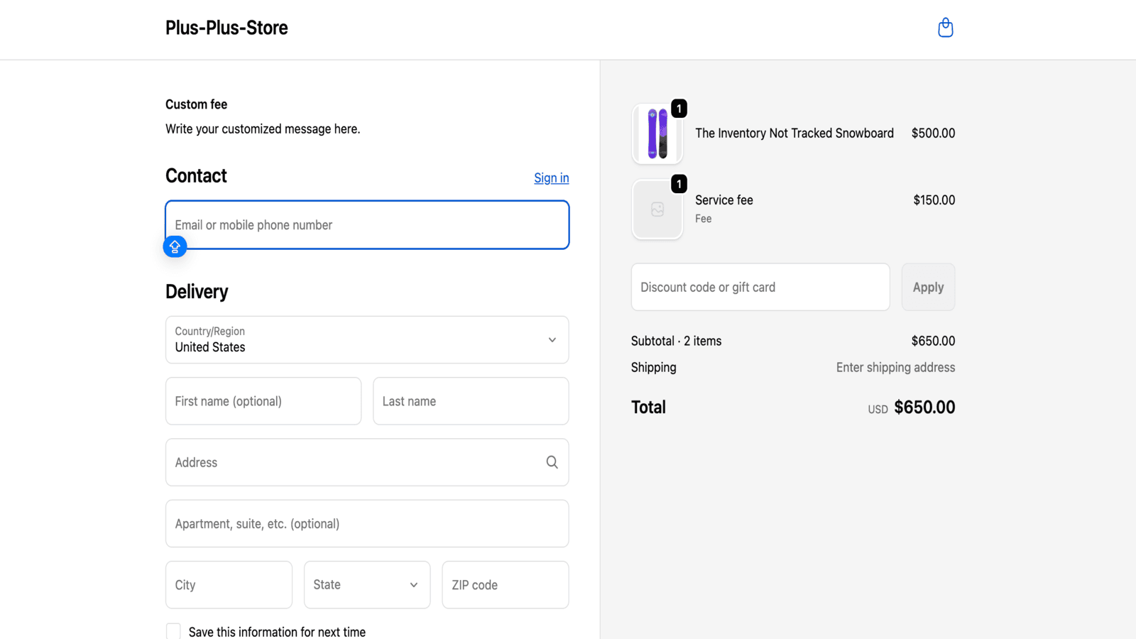 Clear automatic dynamic fee shown directly at checkout securely