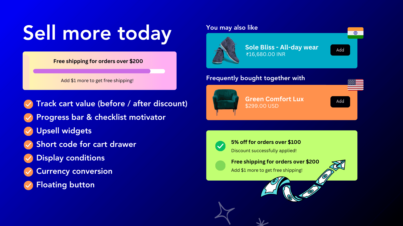 Visualise goals & rewards with progress bar and checklist