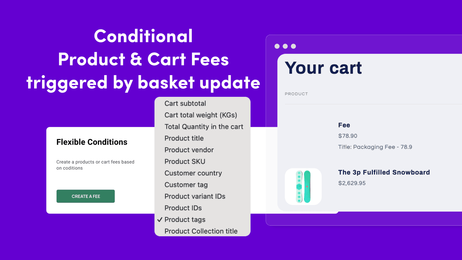 Product & cart fee