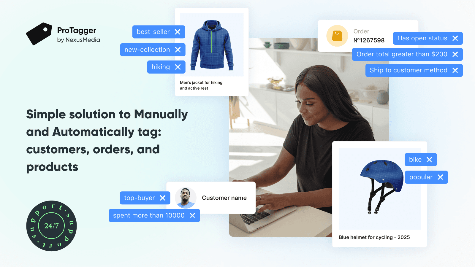 Bulk tags edition + auto rules for products, customer and orders