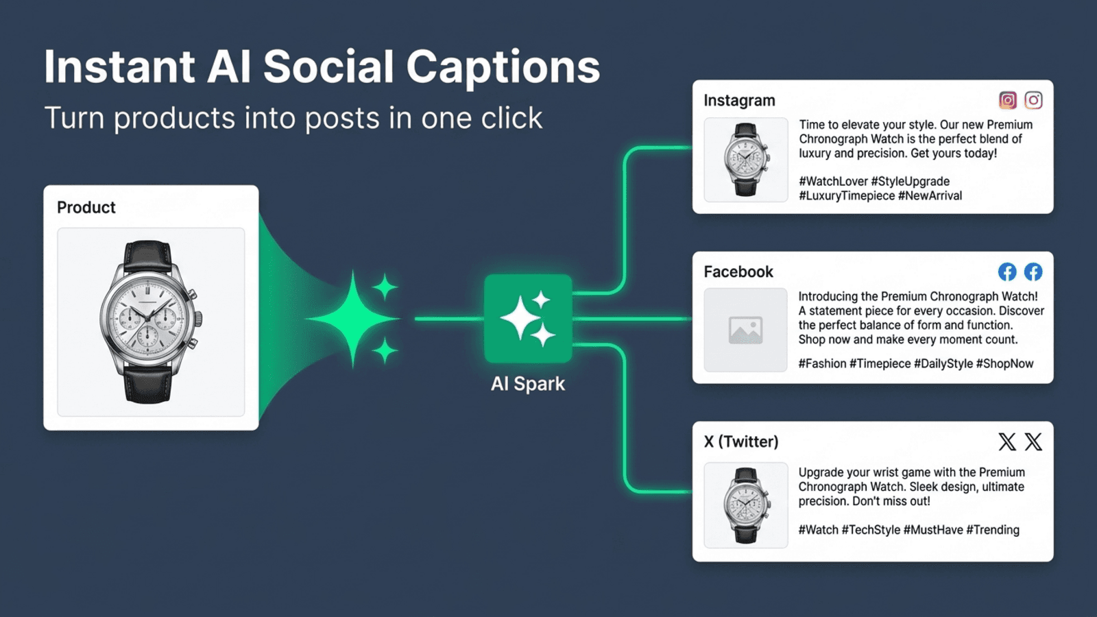 Instant AI Social Captions