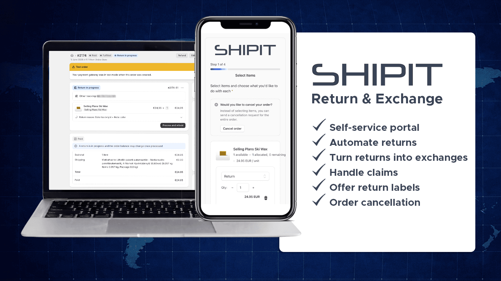Shipit Return & Exchange: returns, exchanges, cancellations