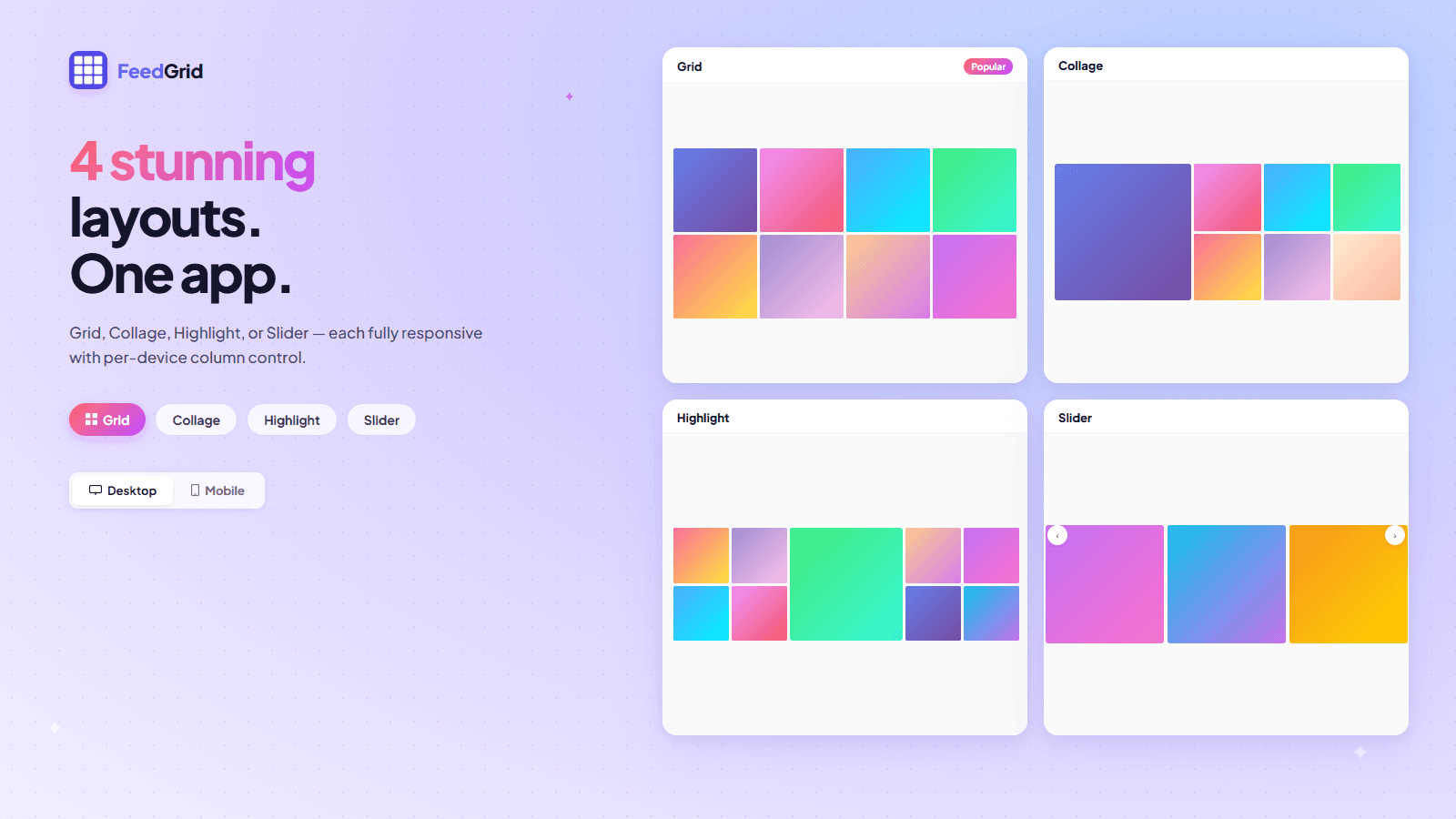 FeedGrid — Instagram & TikTok feeds on your store