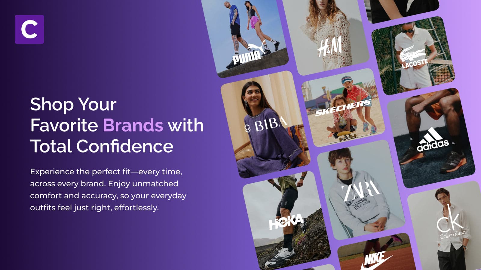 AI Fit Finder smart size recommendations for top brands