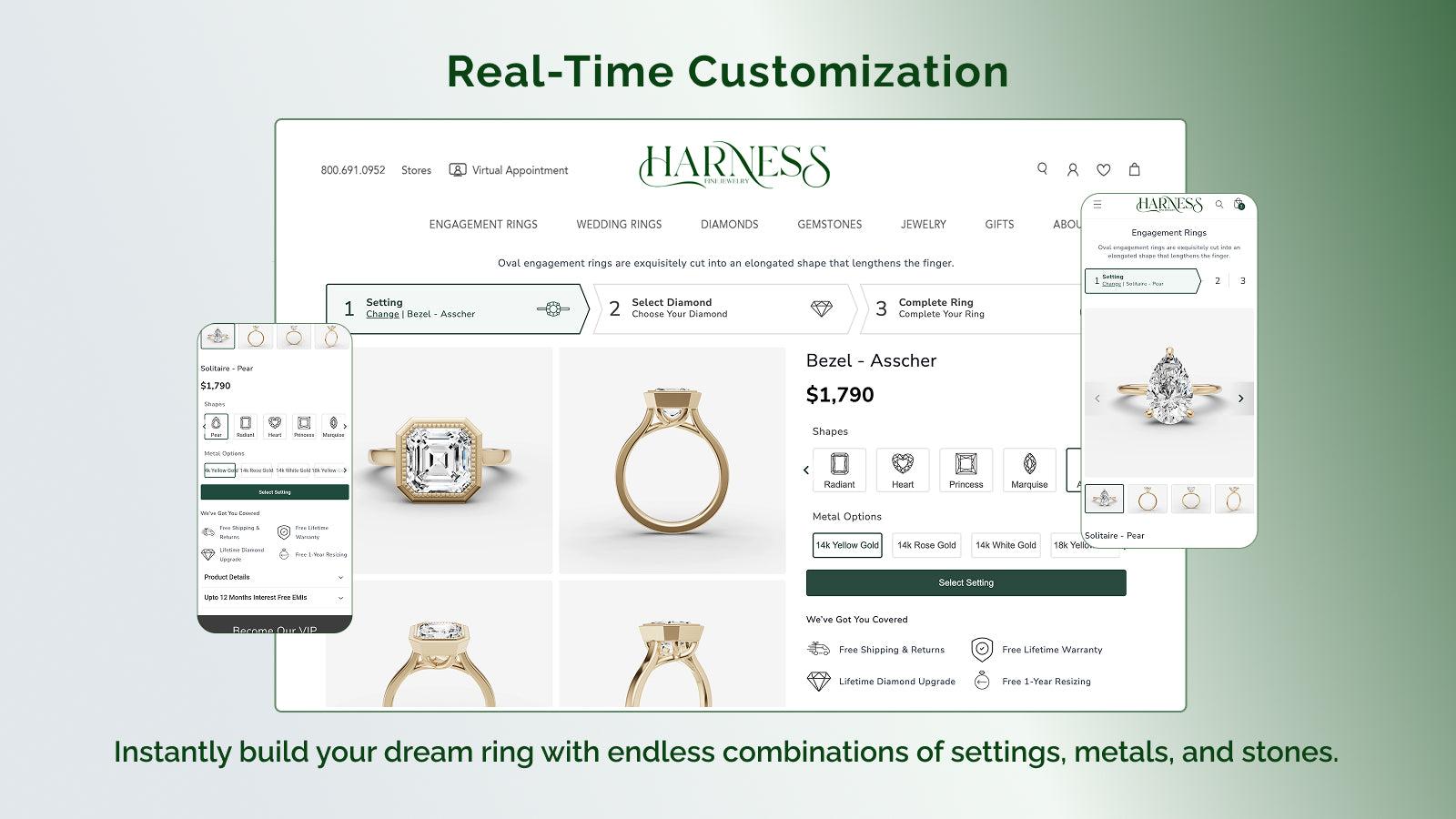 Comprehensive ring builder, customize all fields