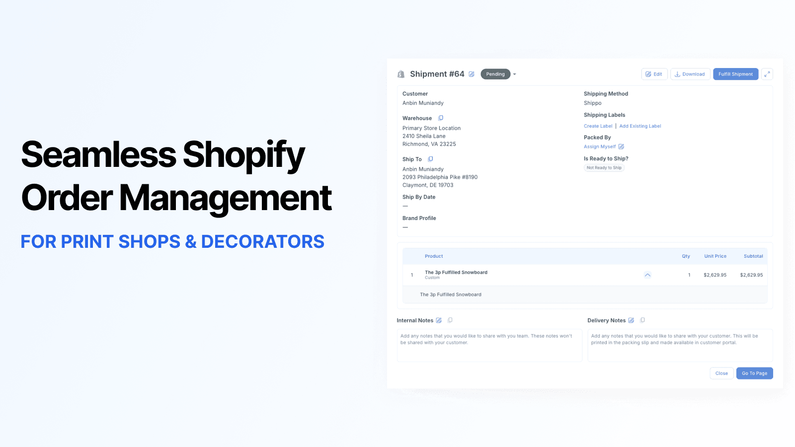 Seamless Shopify Order Management for Print Shops and Decorators