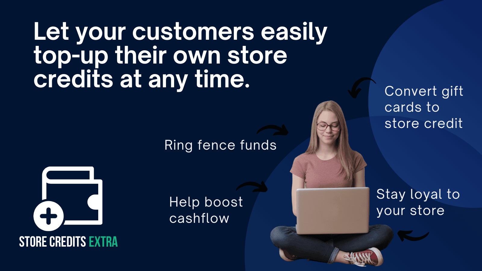 Let your customers easily to-up their own store credits