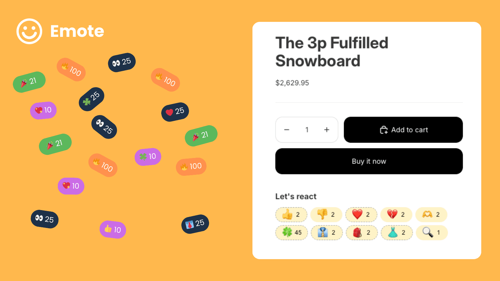 Emote - add reactions to anywhere