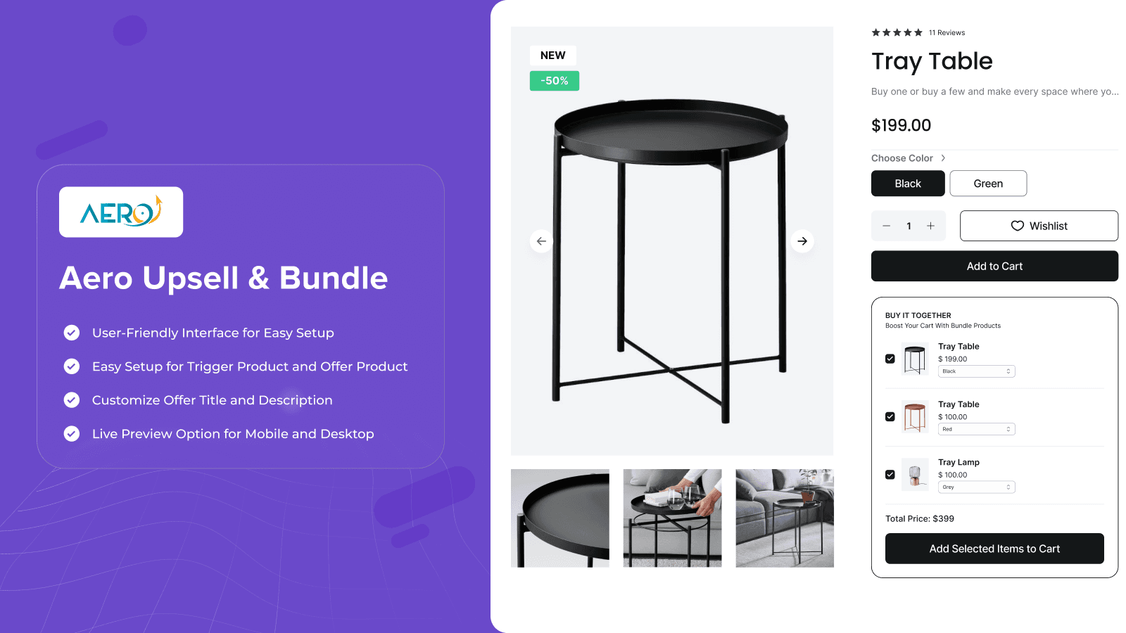 Aero Upsell & Bundle