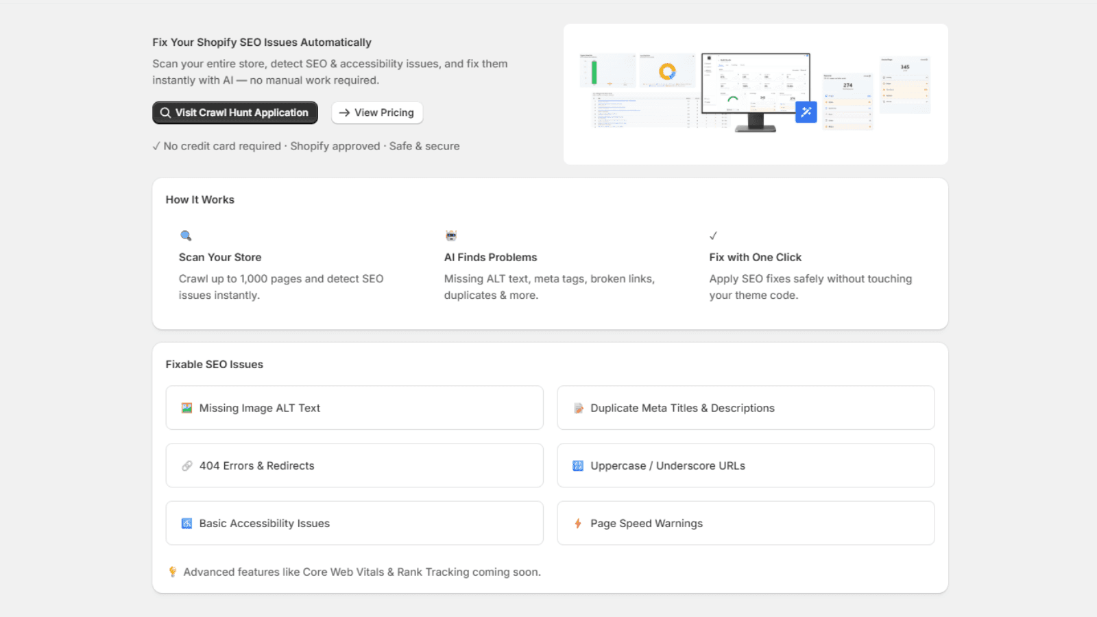 CrawlHunt Dashboard