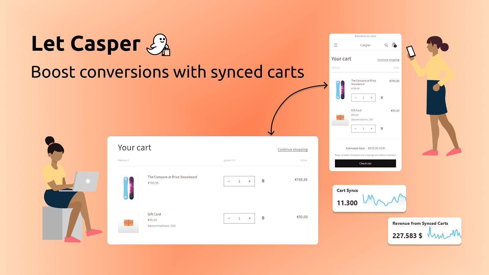 Casper app syncing carts across devices to boost sales wholesale