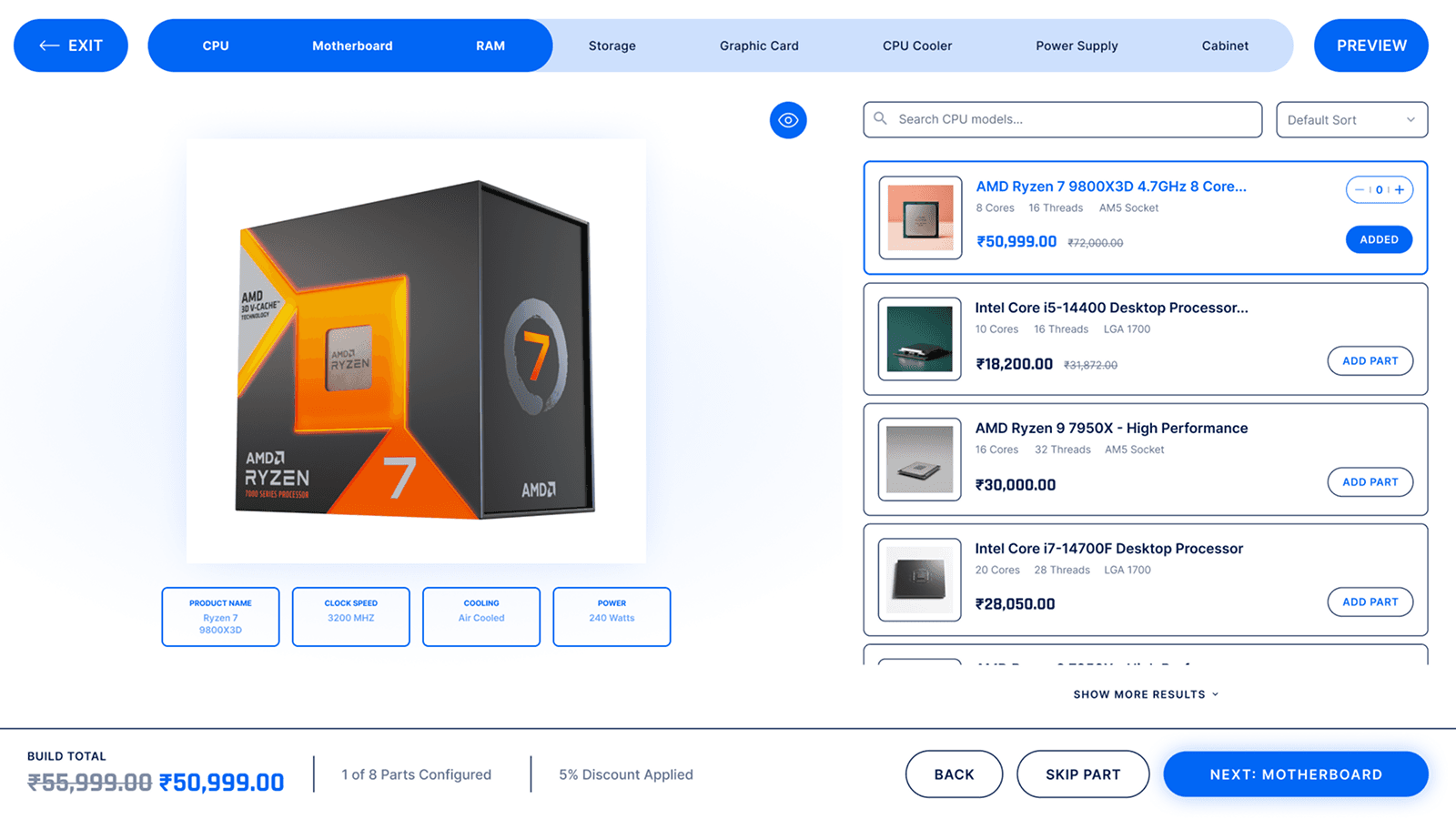 UI of the App Block