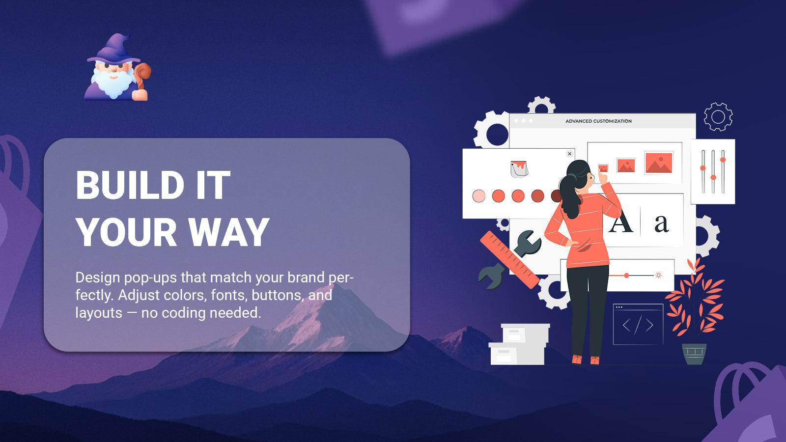 Design Popup according to your needs