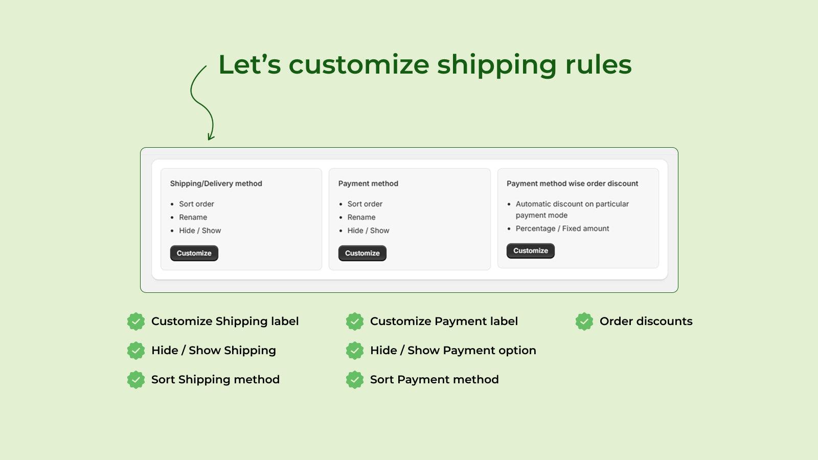 Reorder shipping methods to guide faster checkout choices