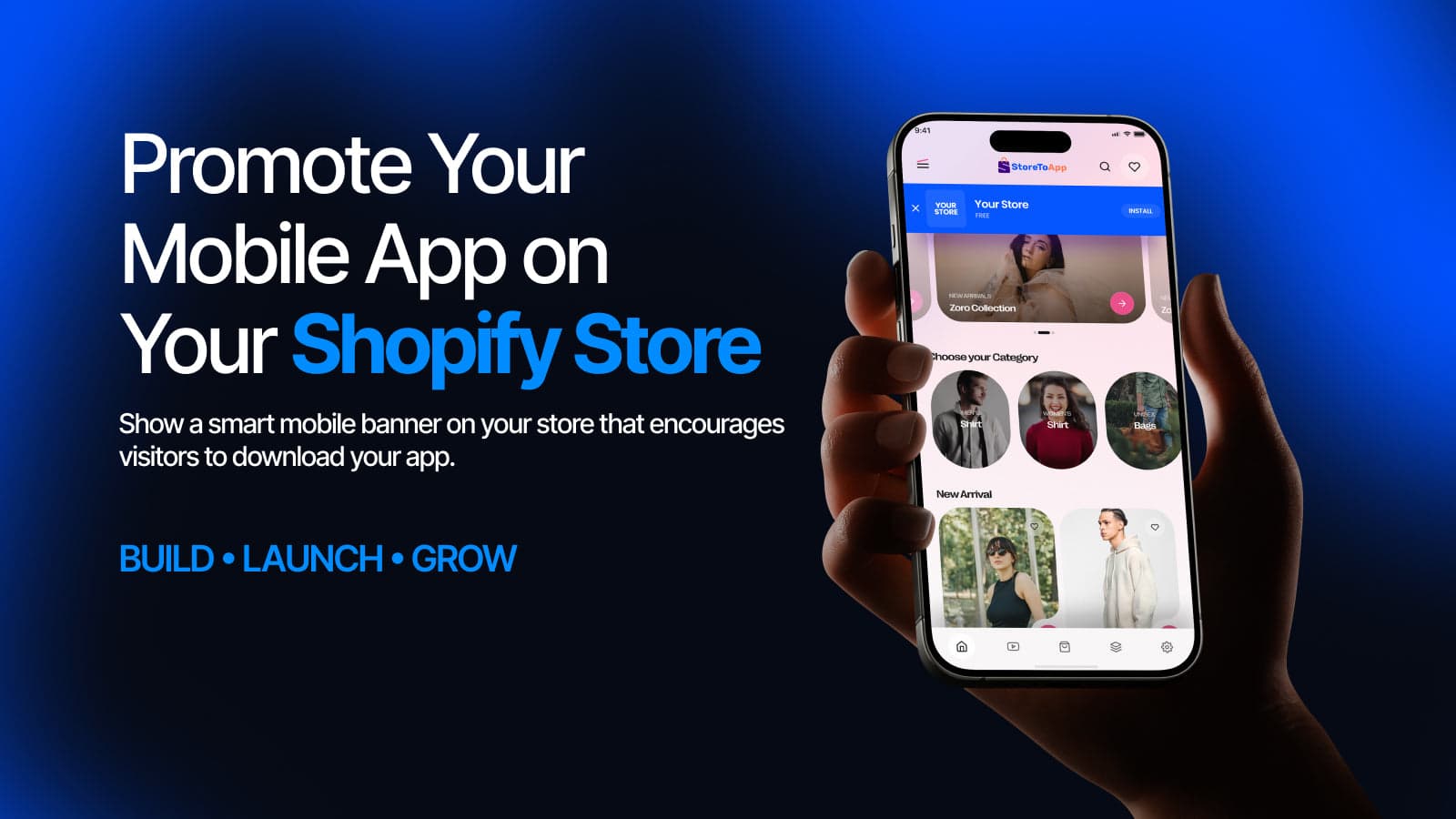 Promote Your Mobile App on your Shopify store