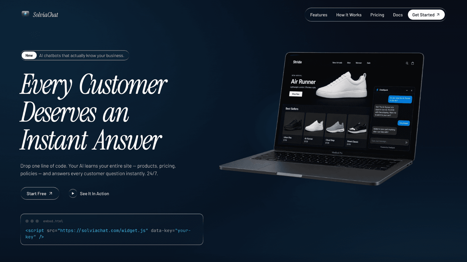 AI chatbots that actually knows your business.