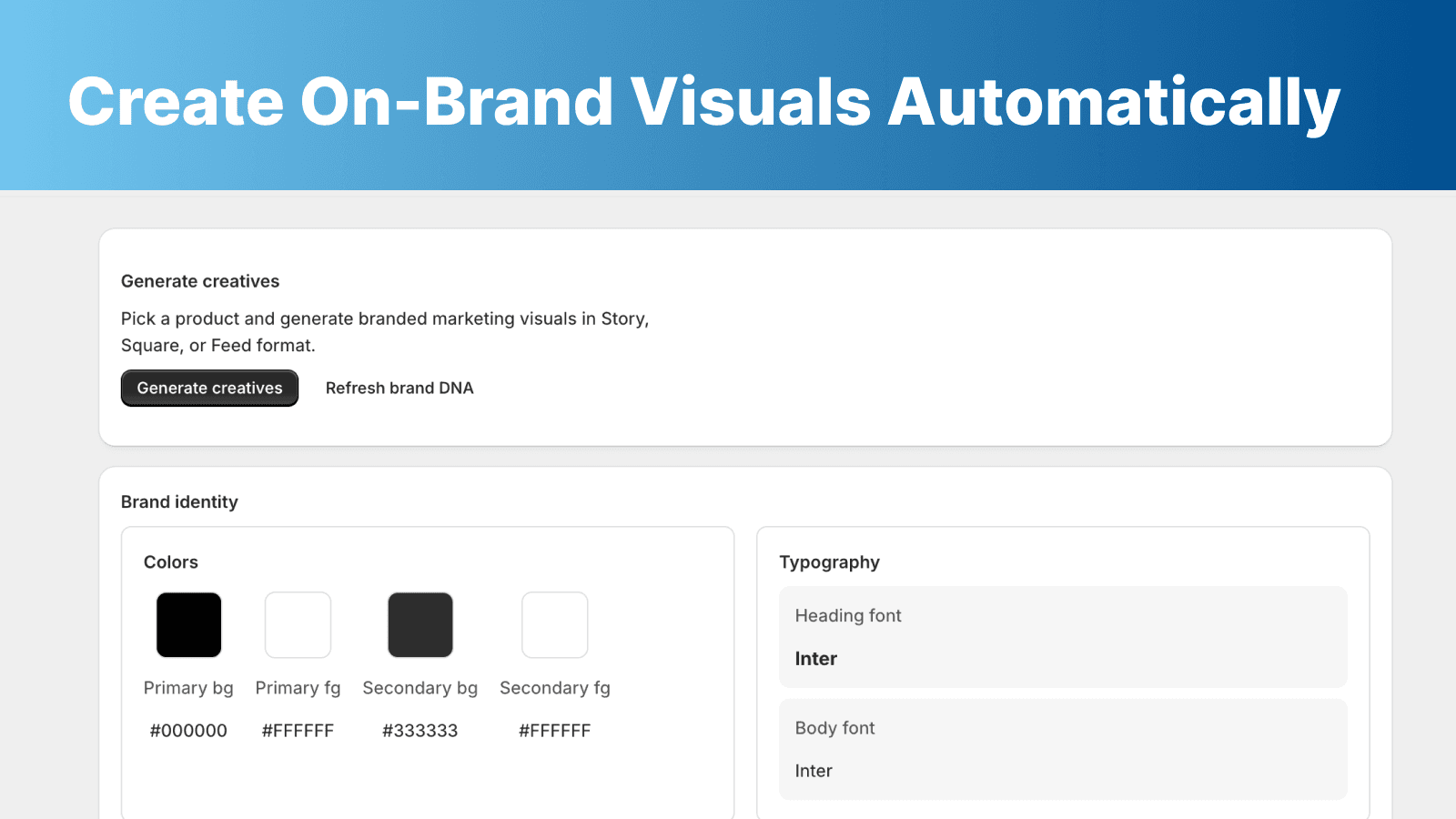 Create on-brand AI images automatically