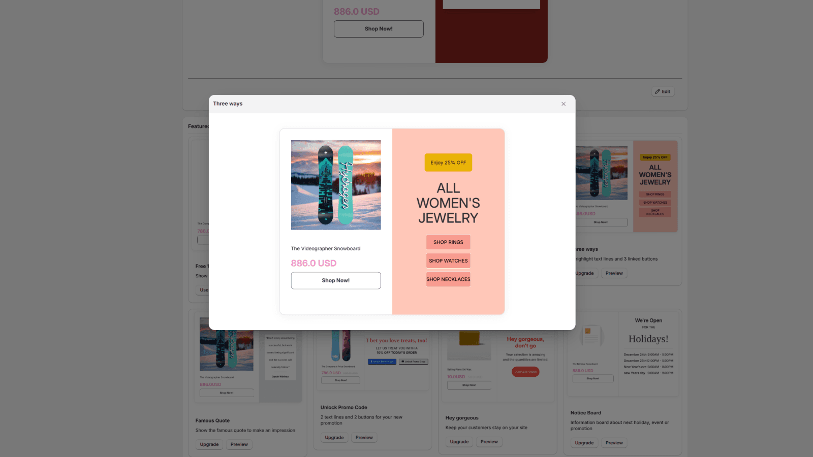 Easy awesome popup style 1