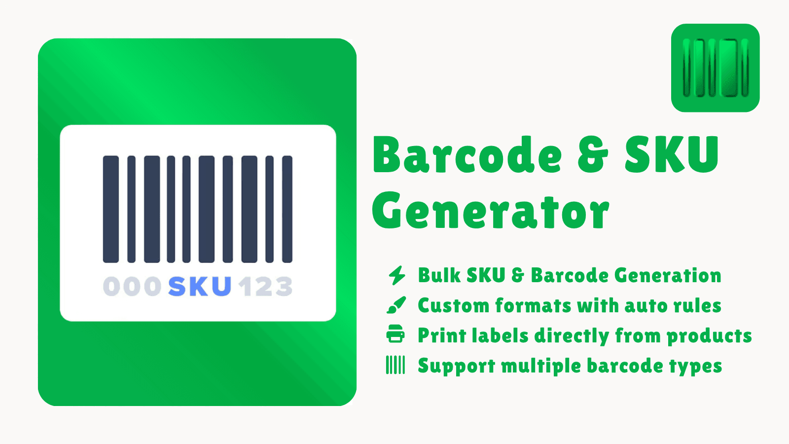 Barcode & SKU Generator