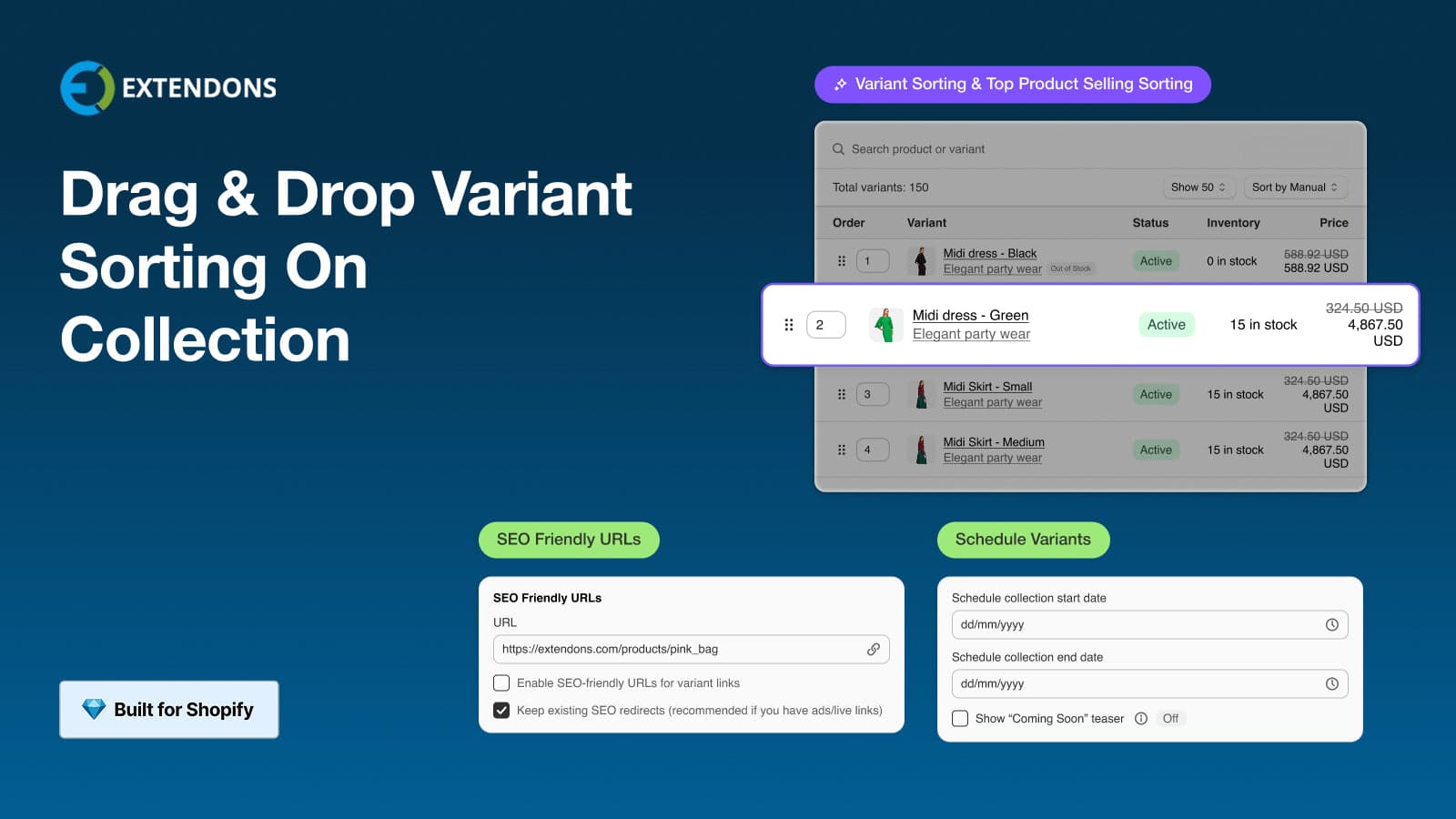 EX Show Variants on Collection As a Separate Product App