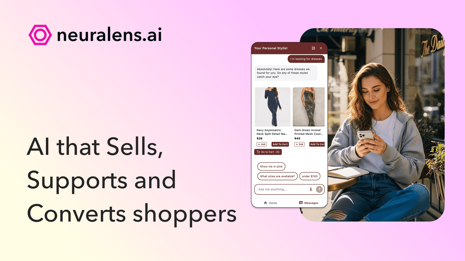 Neuralens AI Sales and Support Chatbot: Drive conversions
