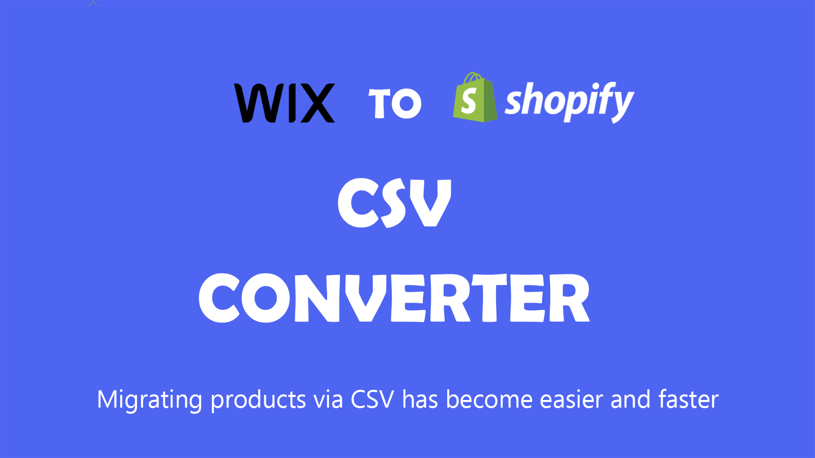 Wix to Shopify CSV converter