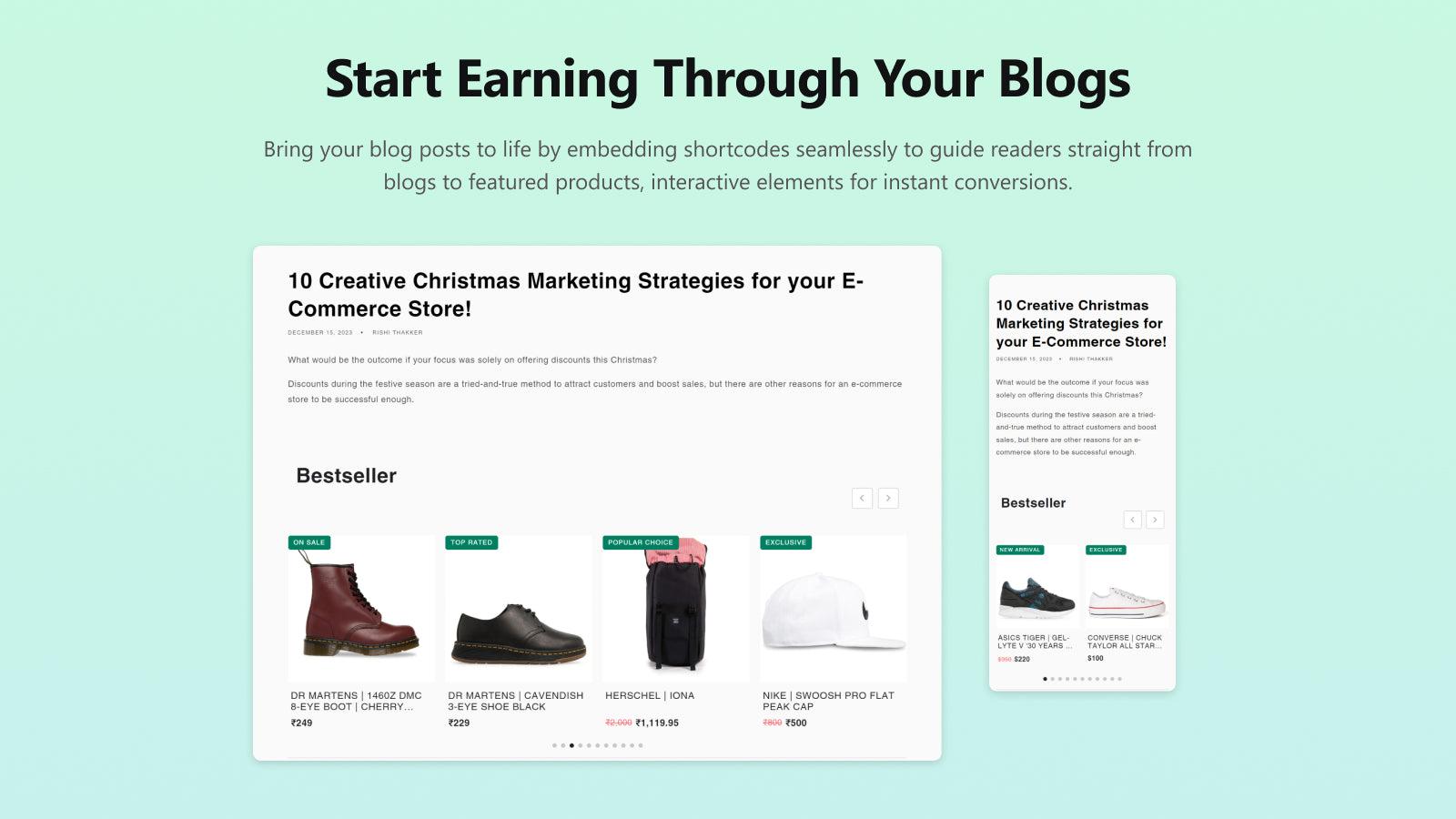 Instant Shortcode Builder Interface - Welcome page