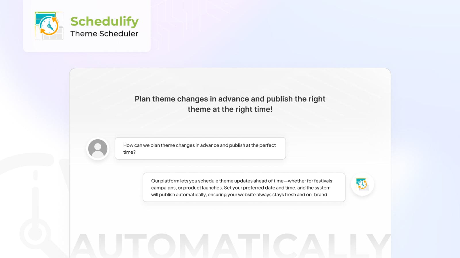 Theme Scheduler - Schedulify