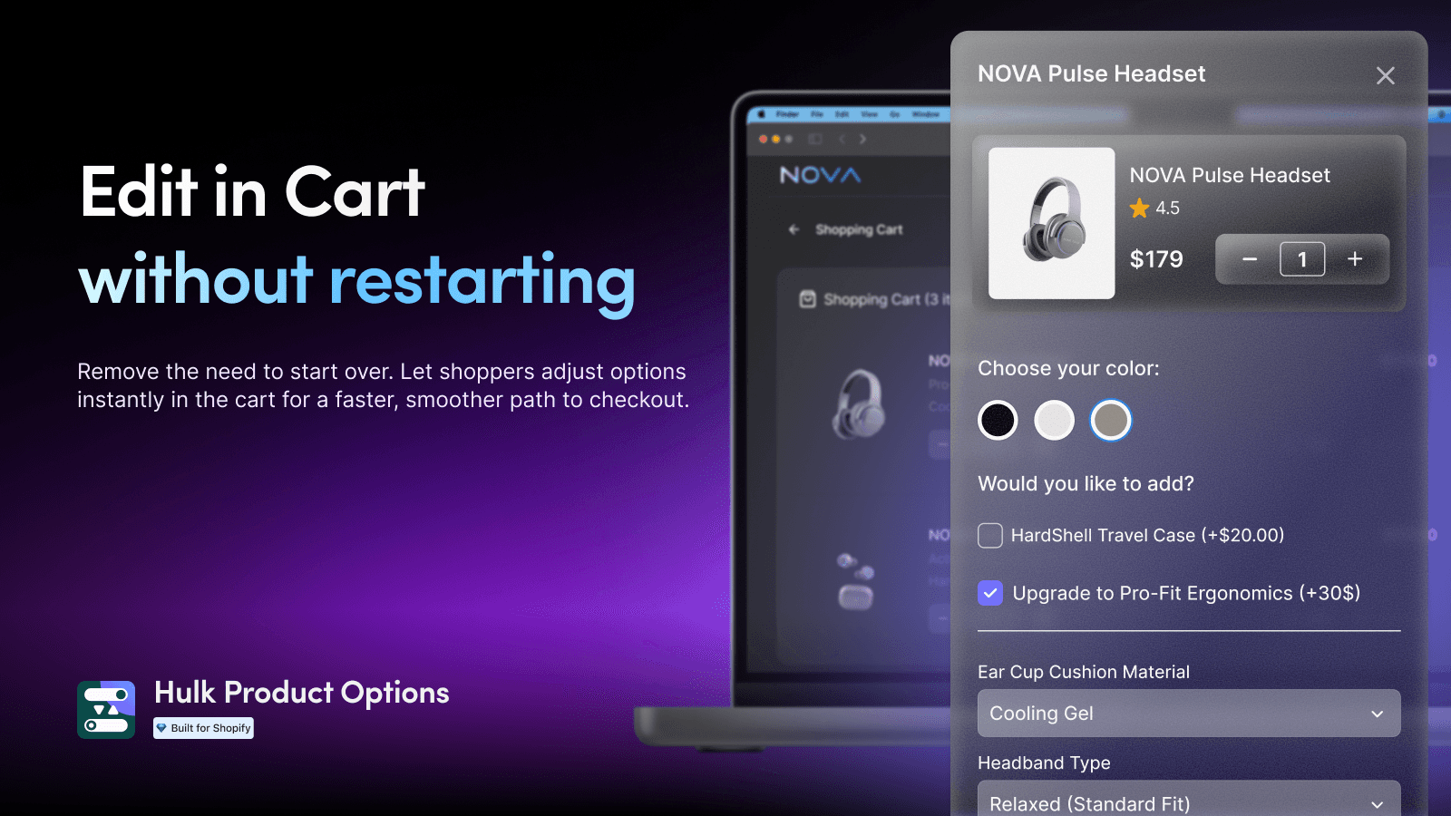 Edit in Cart without restarting