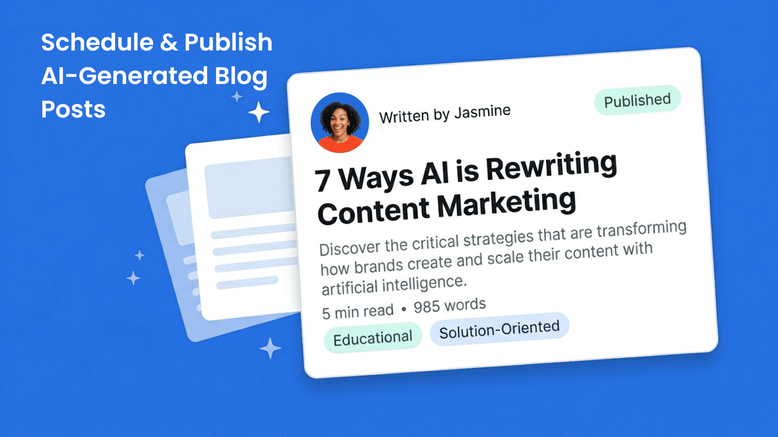 Friday Force generates and publishes blog posts