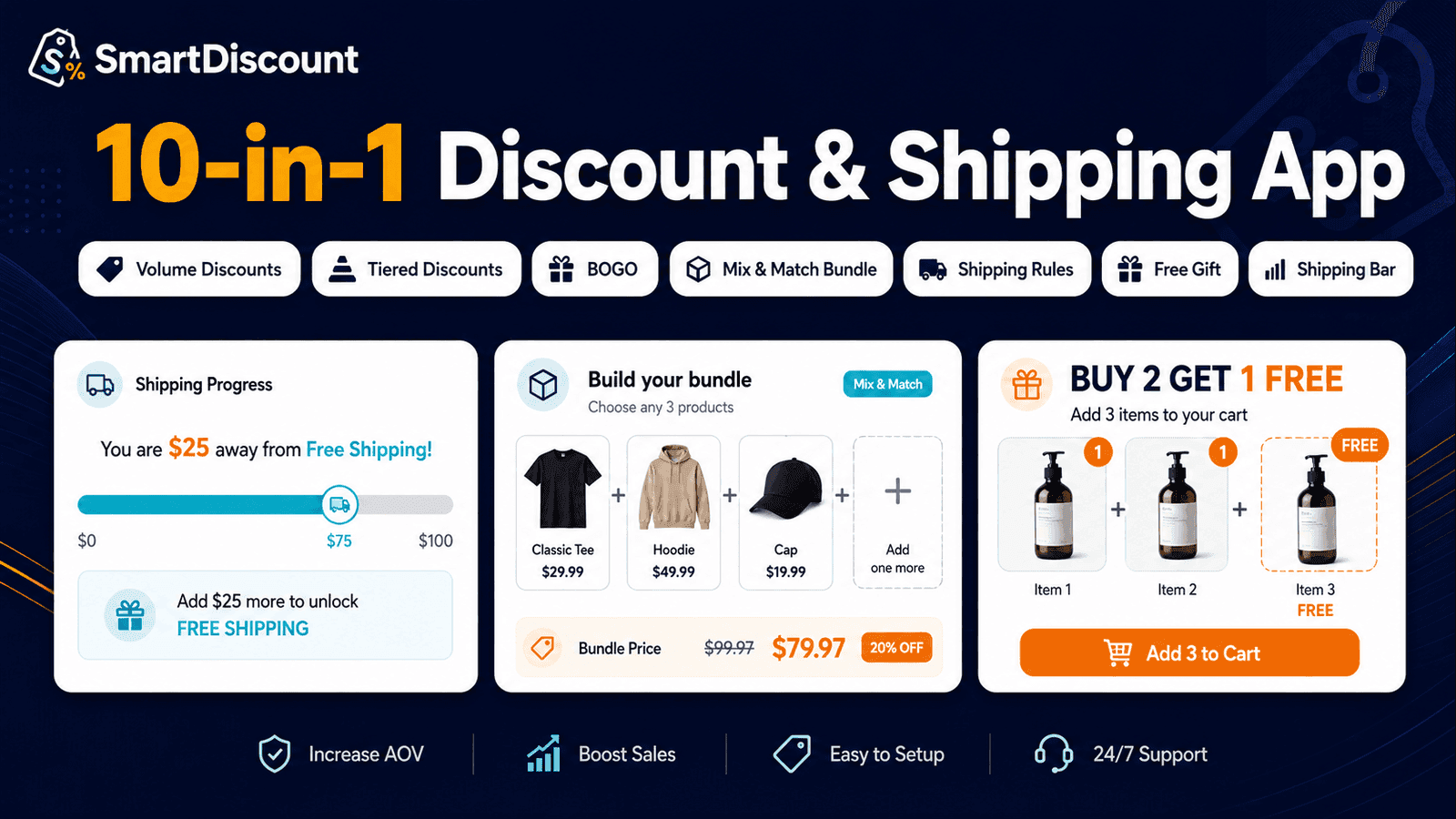 10-in-1 discount & shipping app