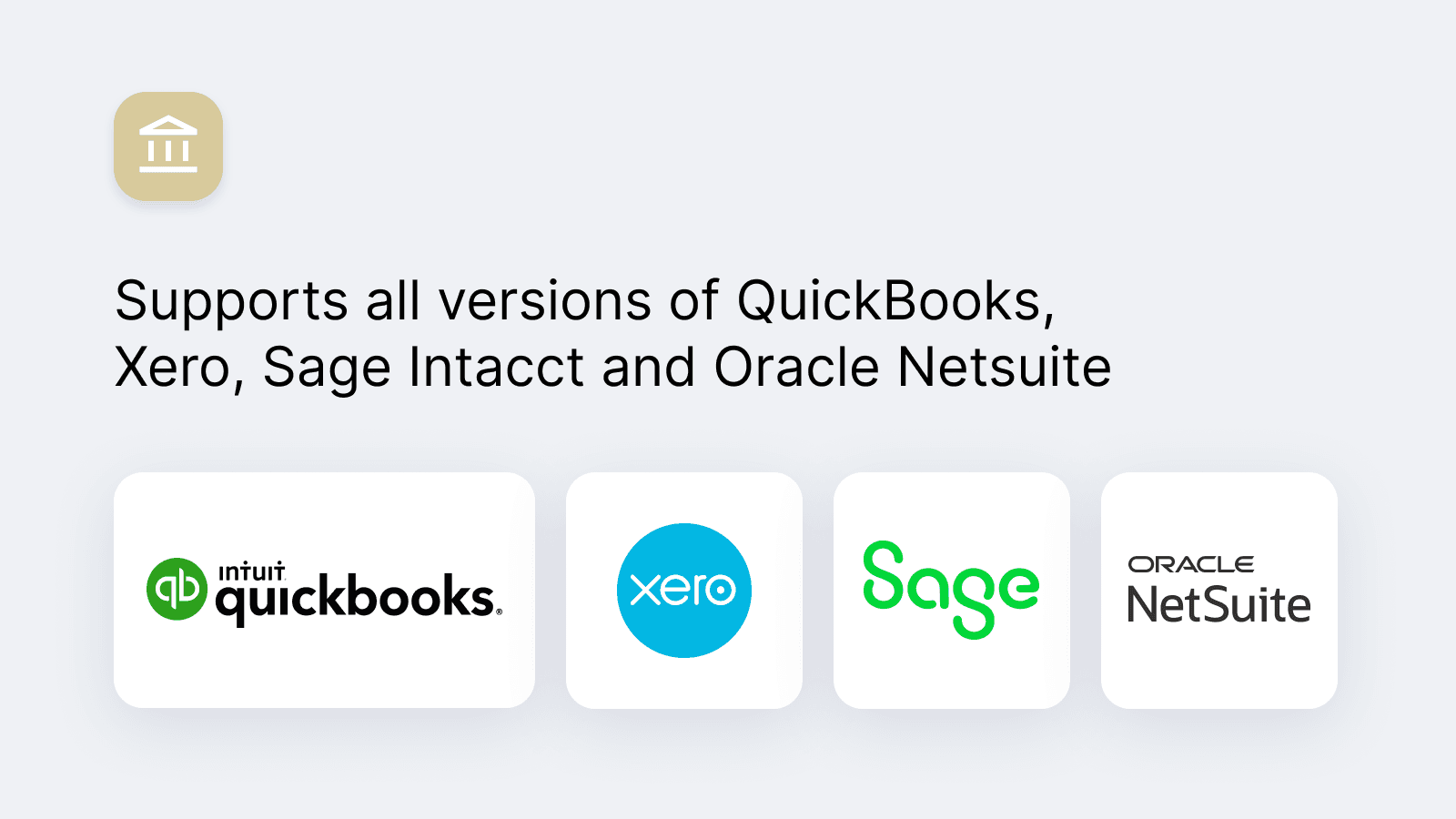 NetSuite, QuickBooks, Sage or Xero sync