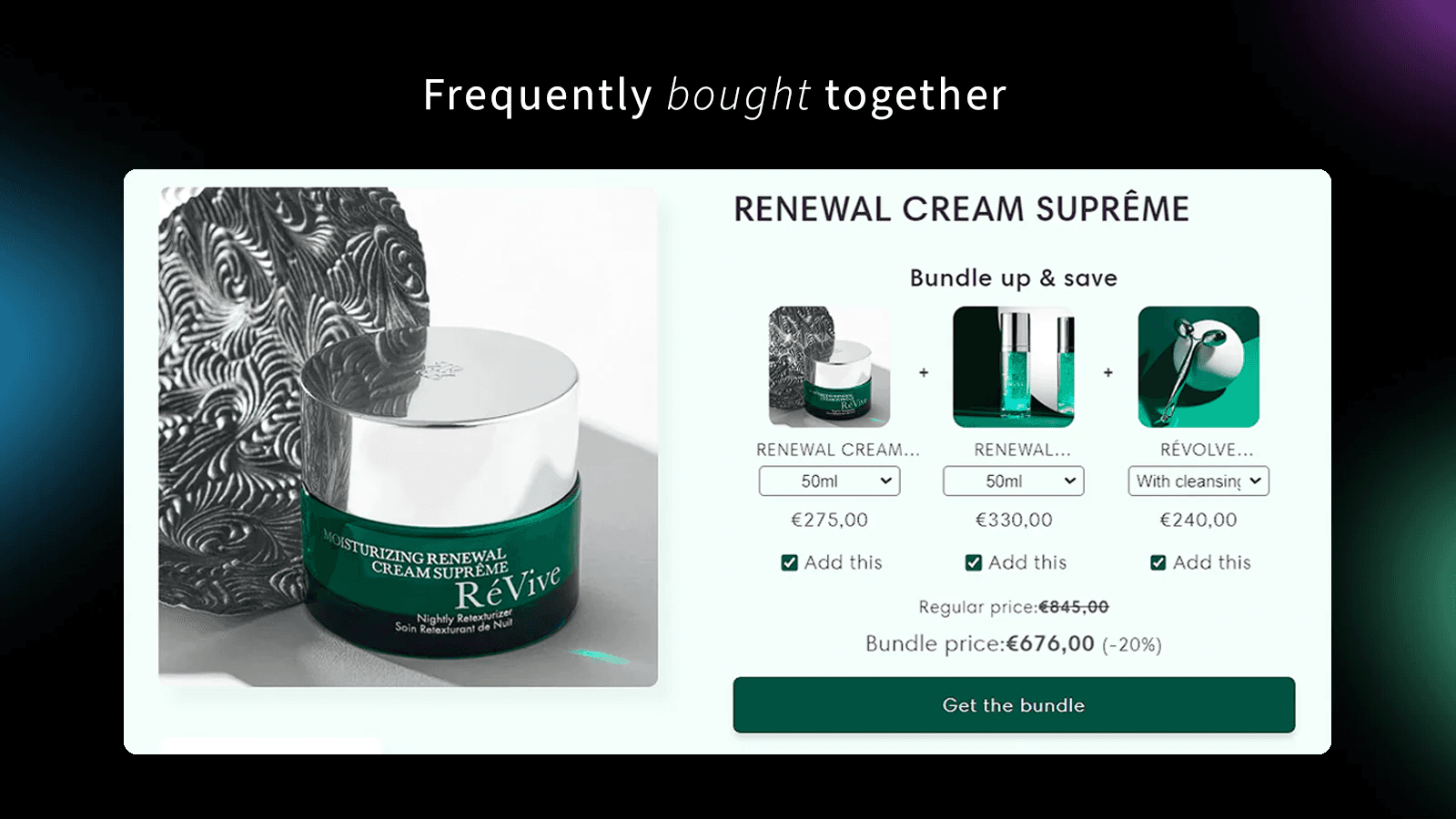 Shopify pre-purchase upsell widget with different layouts