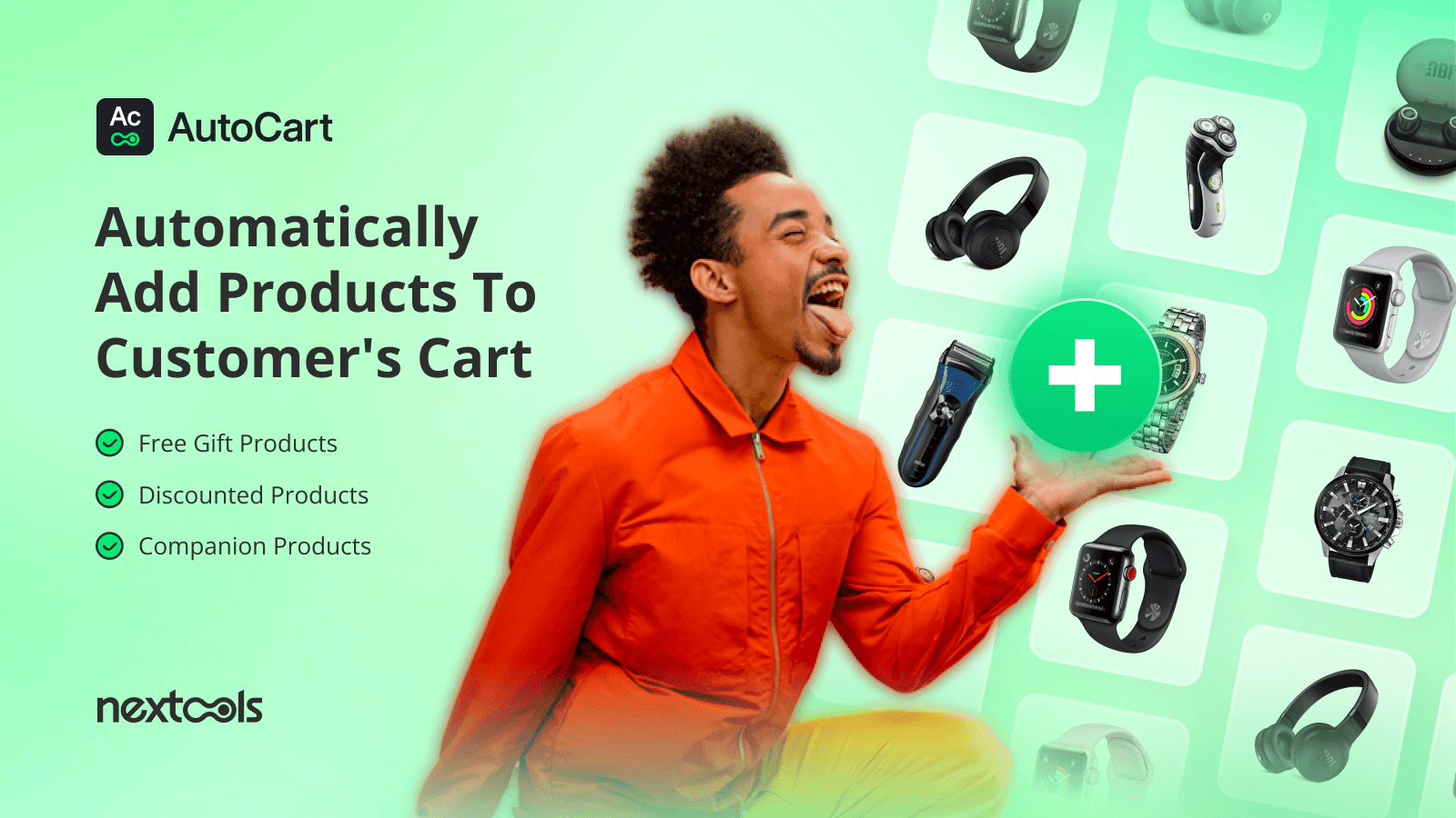 Add free gifts, discounted or companion products to the cart