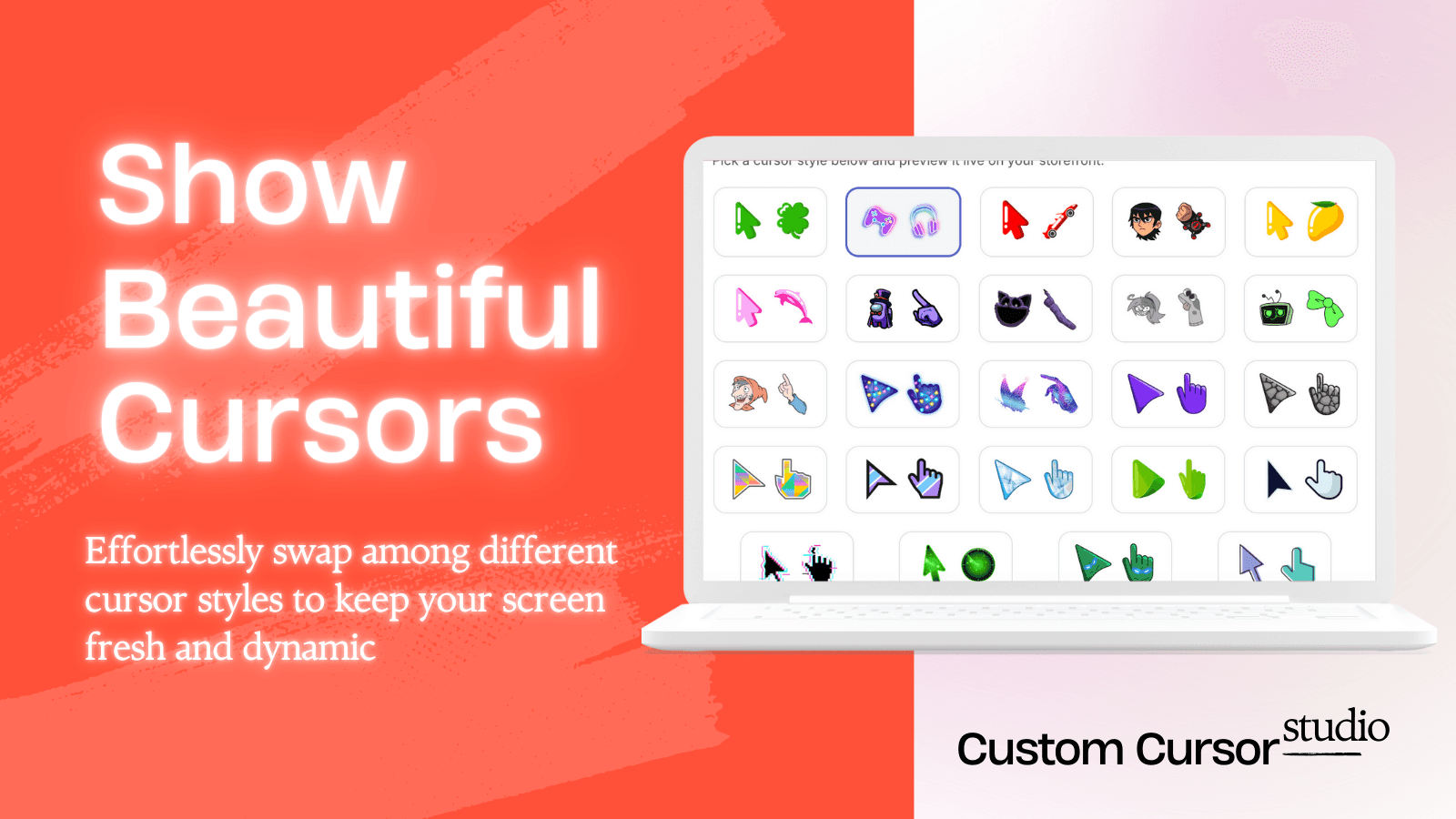 Show Beautiful Cursors to the Users using Custom Cursor Studio