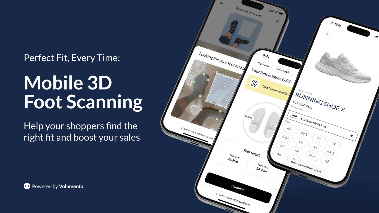 Volumental Mobile 3D Foot Scanning