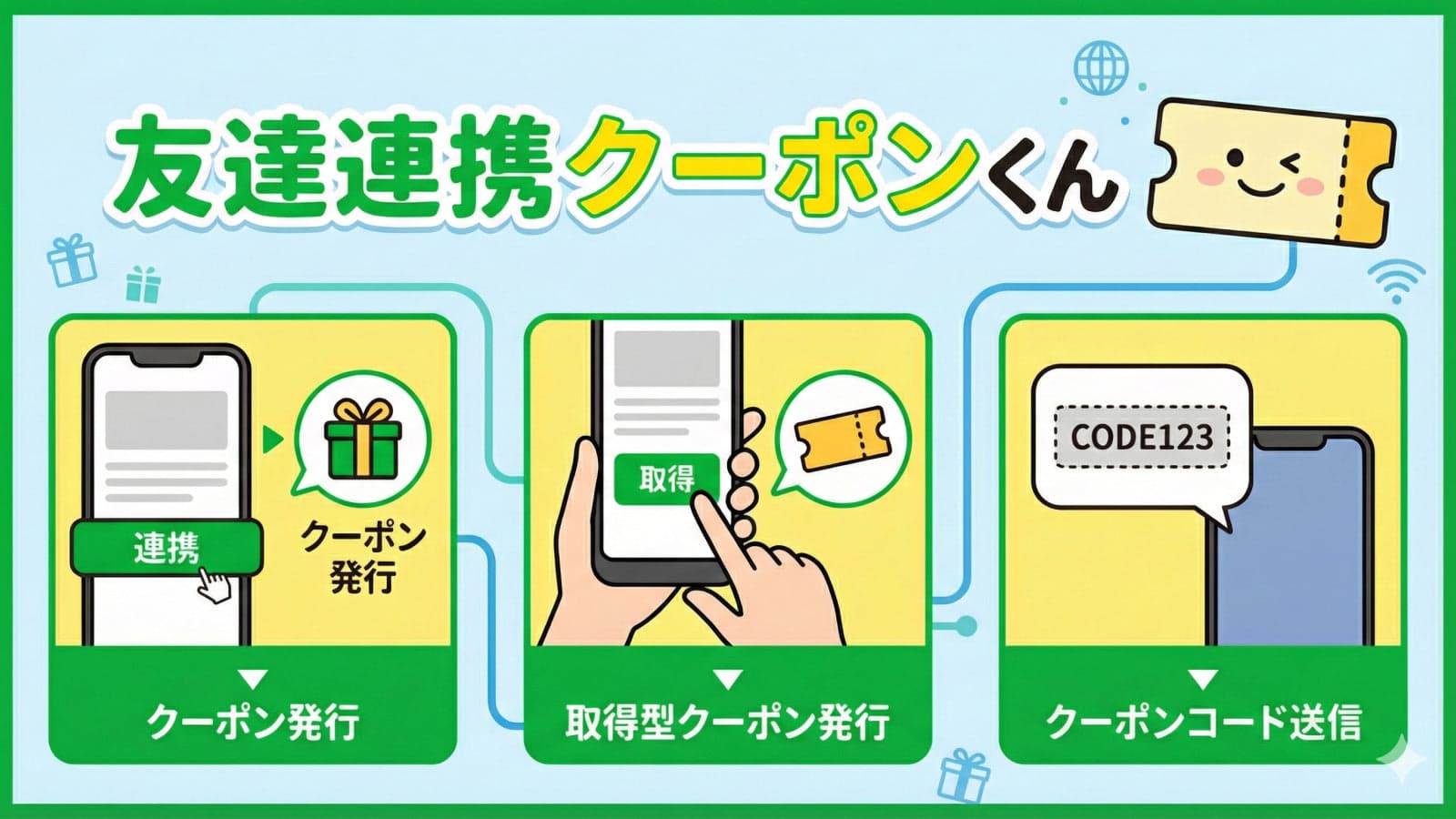 友達連携クーポン