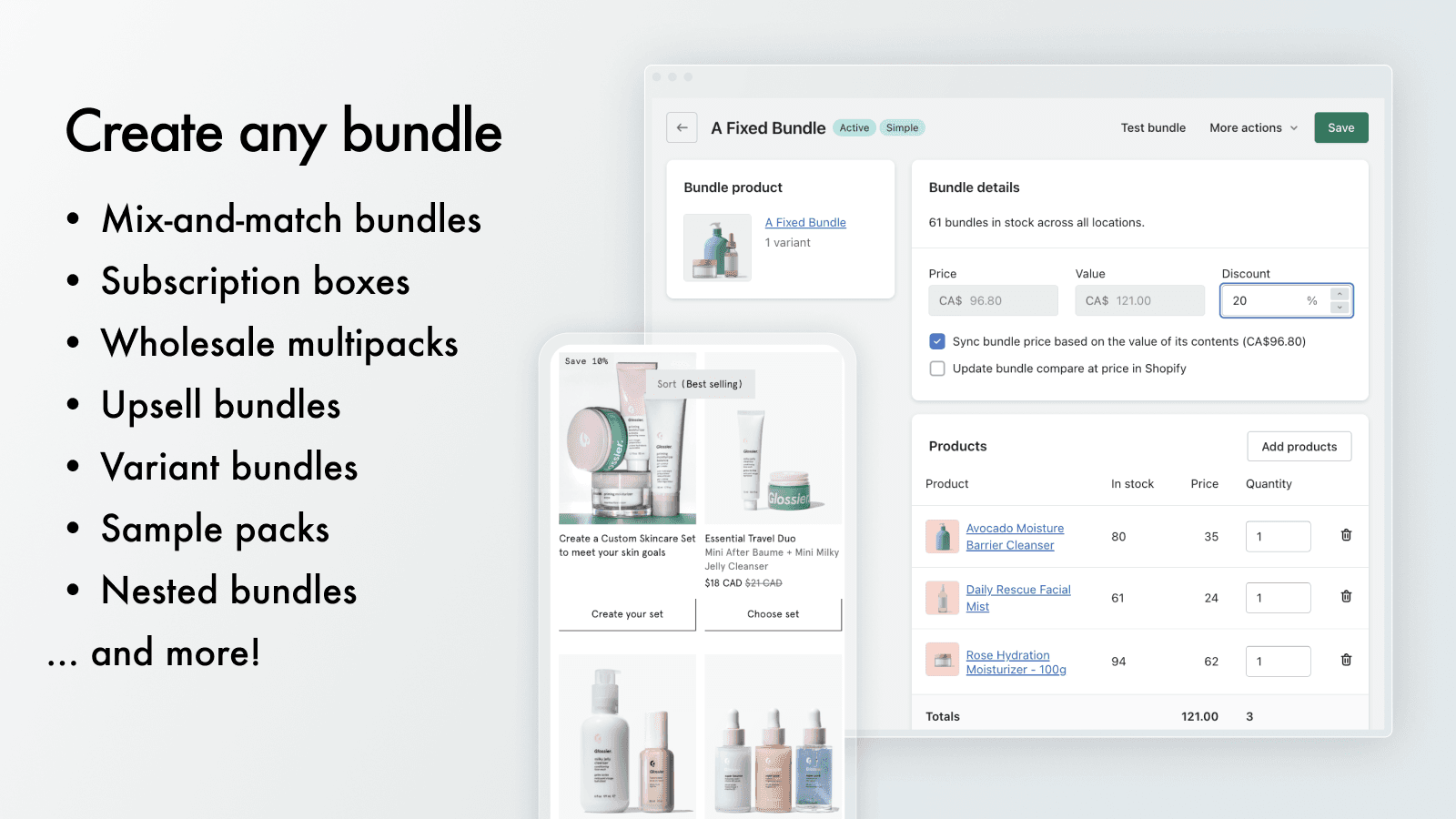 Create Any Product Bundle Type, like Multipacks, mix and match