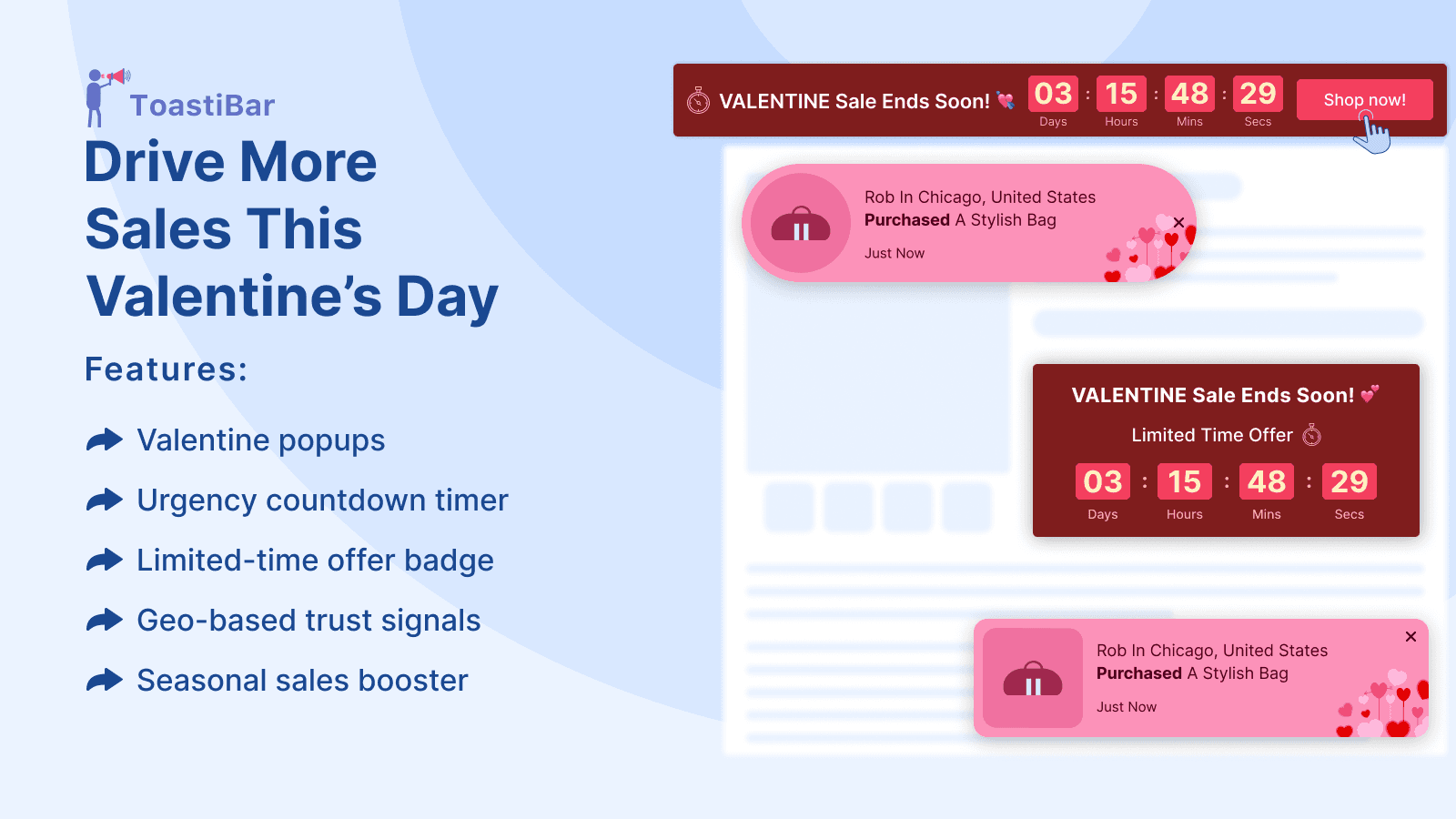 ToastiBar - Sales Notification | Sales Popup Shopify App
