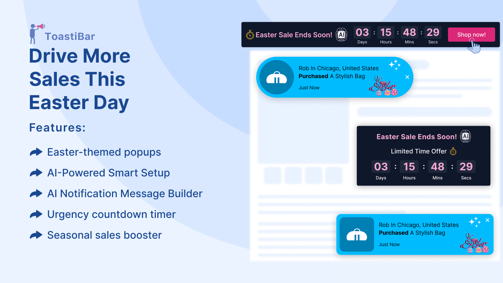 ToastiBar - Sales Notification | Sales Popup Shopify App