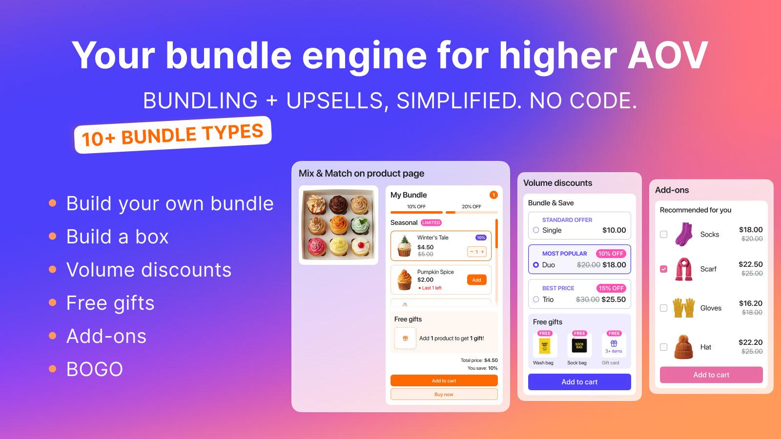 mix and match bundle builder, build your own bundle, BYOB