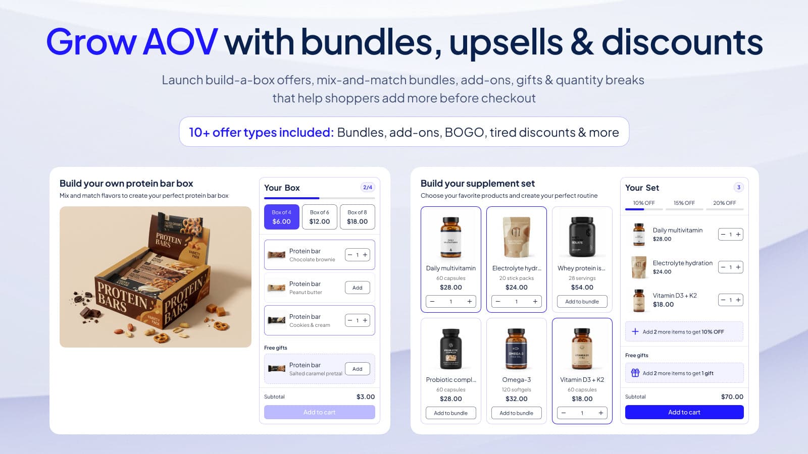 mix and match bundle builder, build your own bundle, BYOB