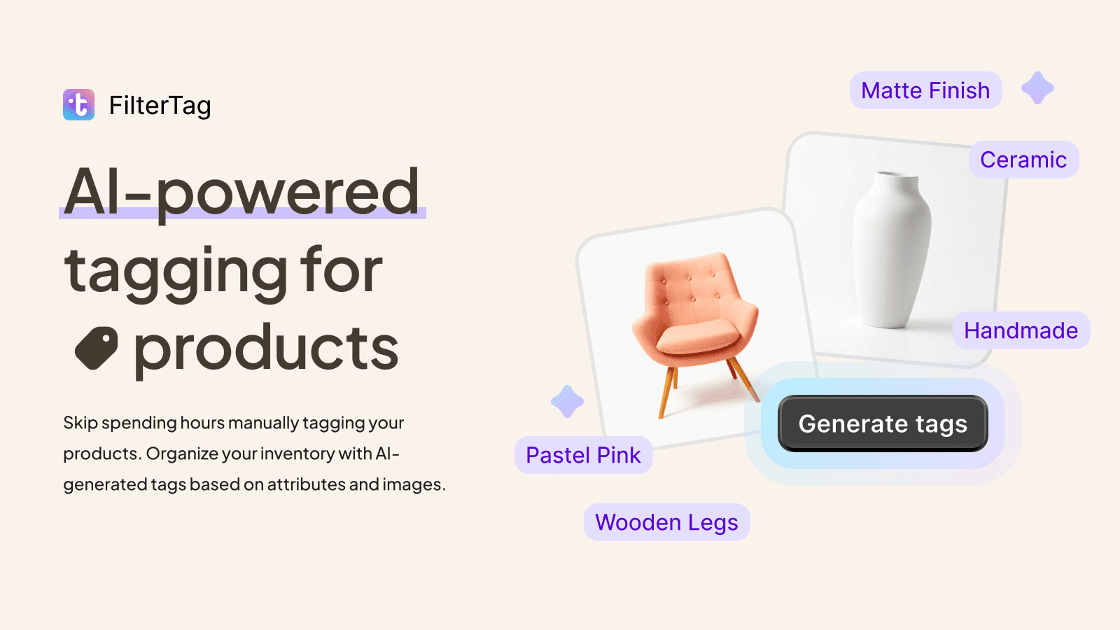 Automate product tags based on visual attributes and data