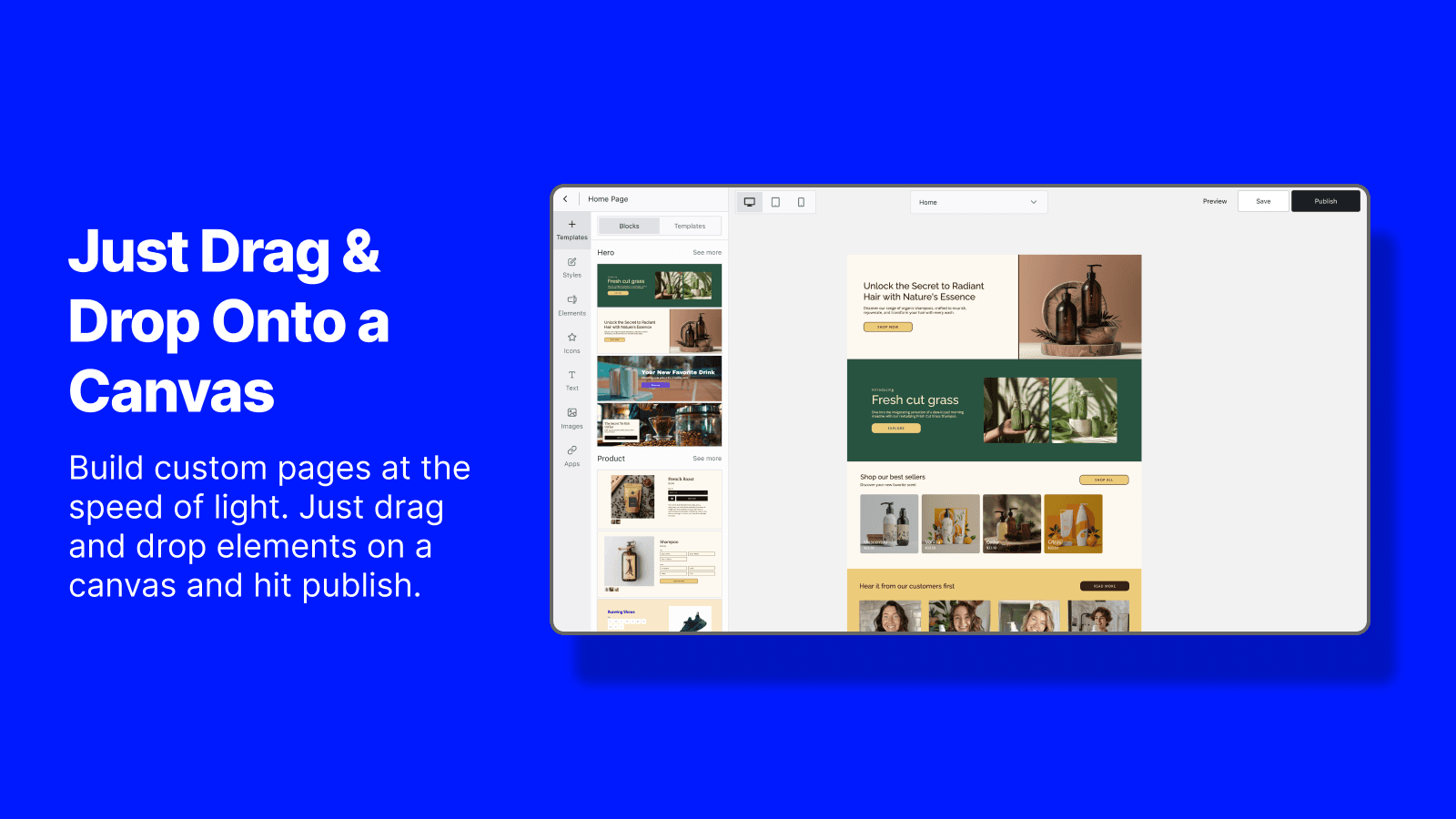 Screenshot of the editor