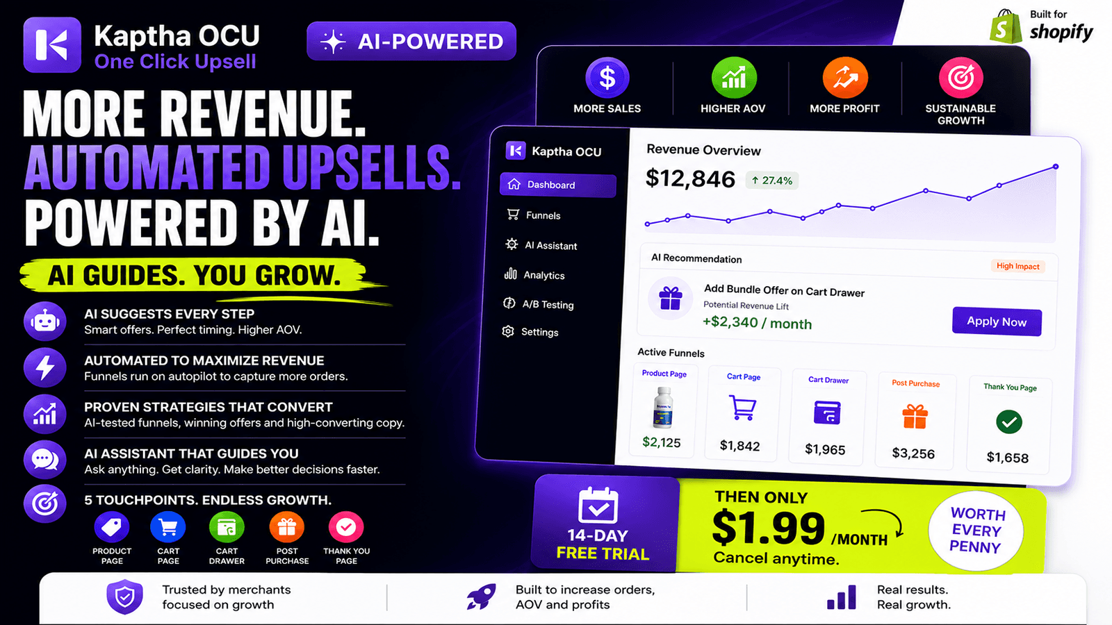 Create Upsell Funnels Across 5 Revenue Touchpoints