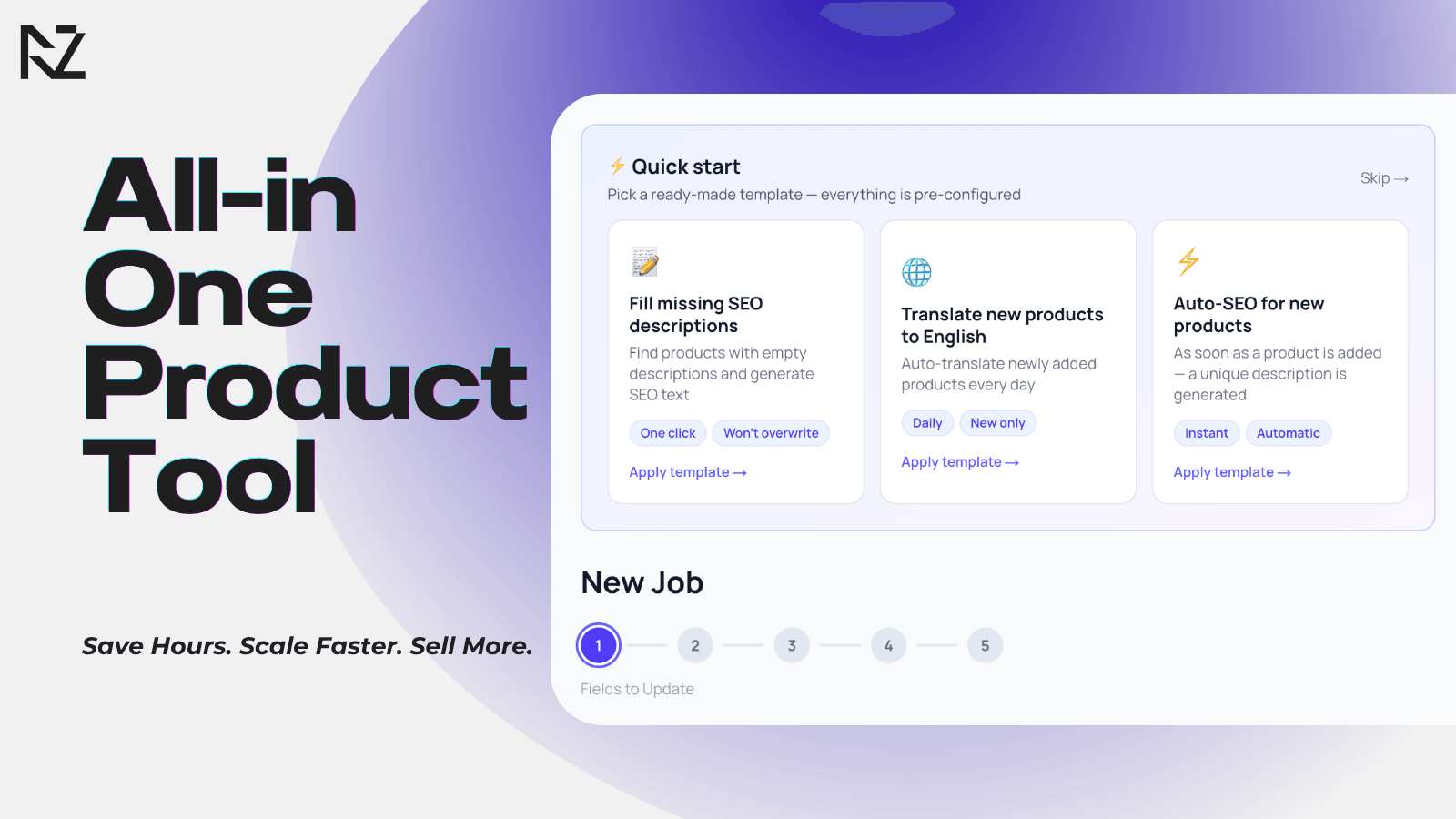 product listing ai content automatization seo