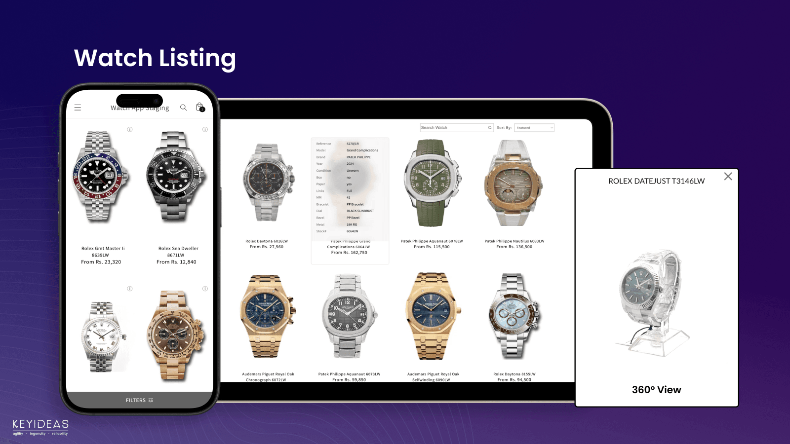 Showcase Watches with Responsive, Mobile-Optimized Designs