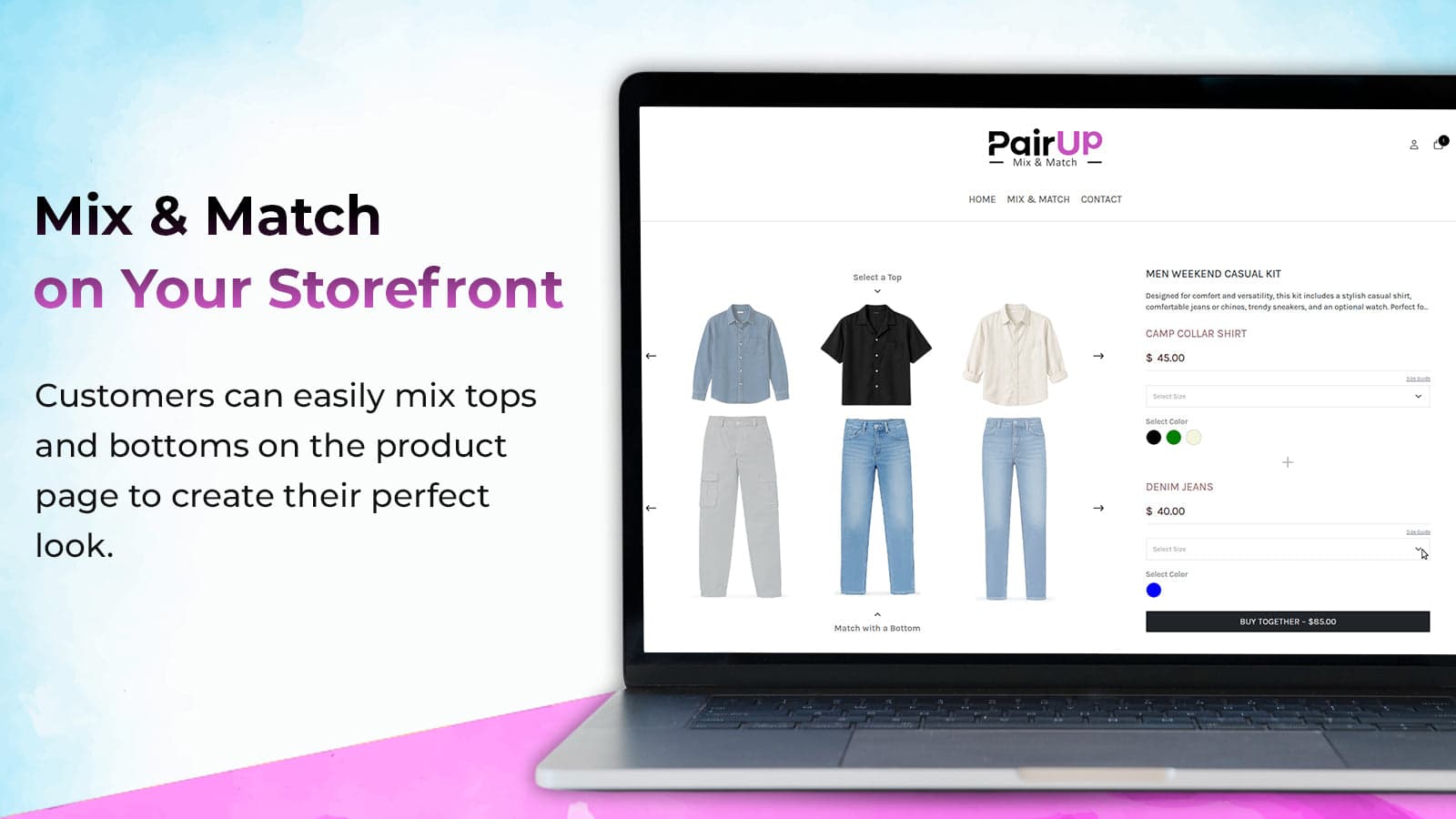 PairUp - Mix & Match App