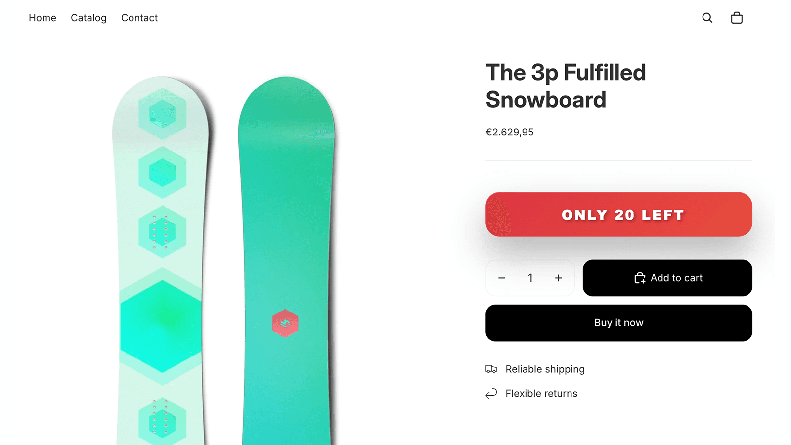 Automatic stock alerts when inventory runs low